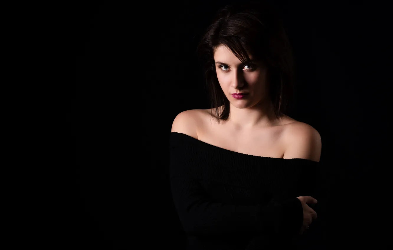 Photo wallpaper girl, background, portrait