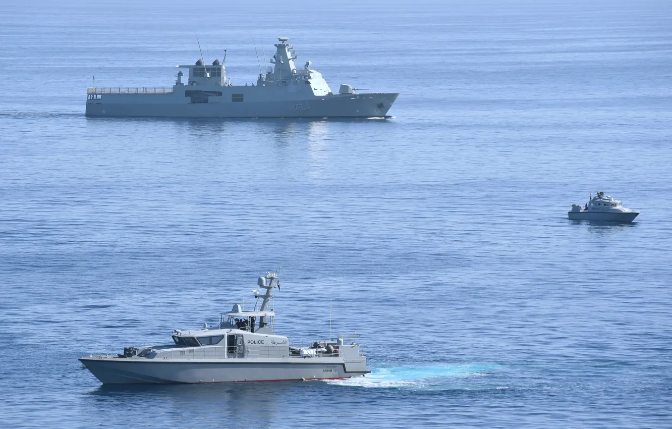 Photo wallpaper ship, boat, the coast guard, Oman