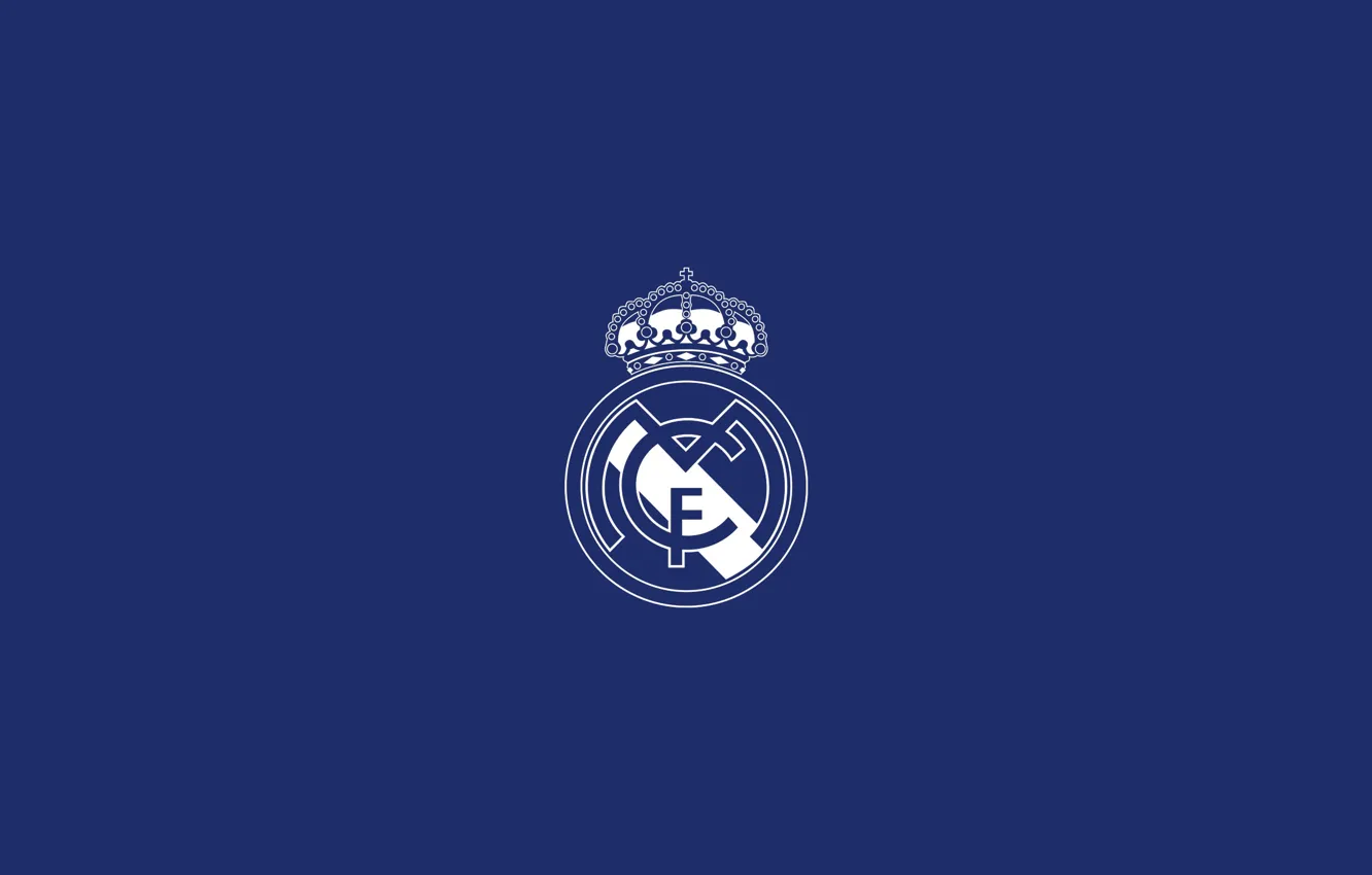 Photo wallpaper logo, emblem, real madrid, football, soccer, realmadrid, real madrid cf