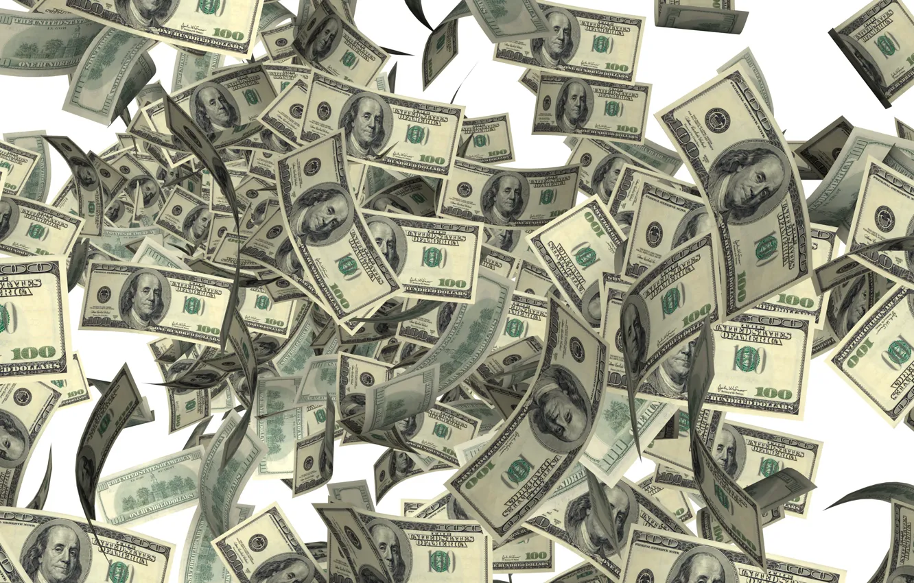 Photo wallpaper money, dollars, currency, bills