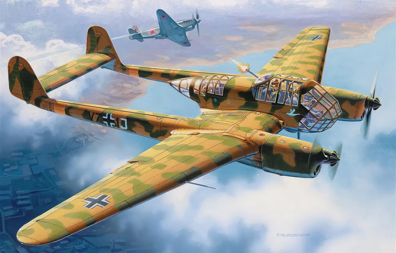 Photo wallpaper Germany, scout, Andrew Deredos, Focke Wulf Fw 189 A-1