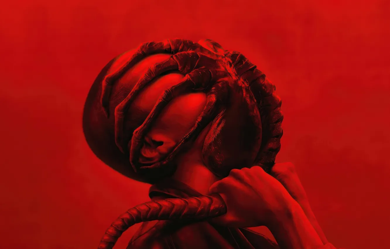 Photo wallpaper face, head, being, Stranger, Alien Romulus