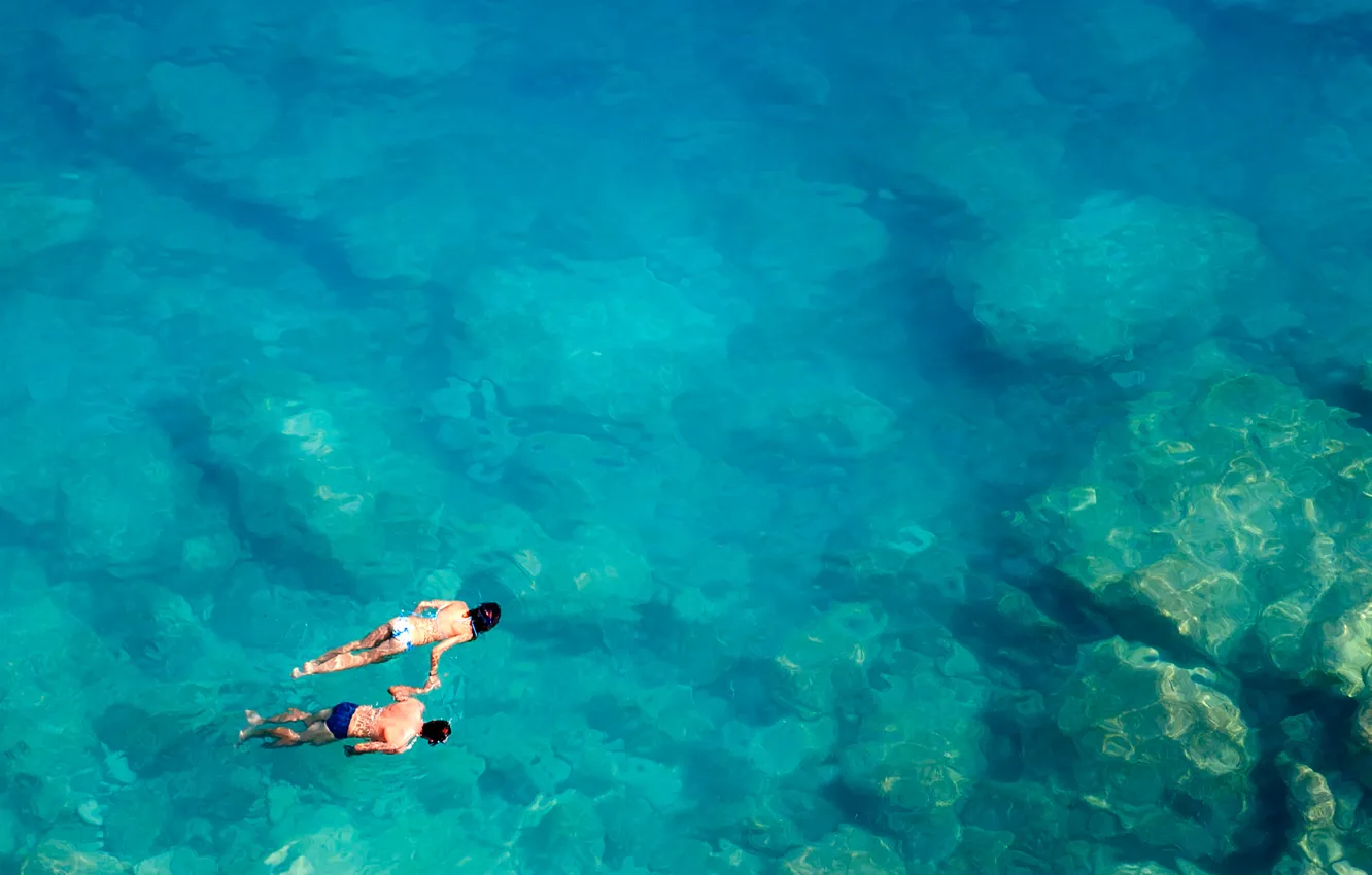 Photo wallpaper sea, water, snorkeling