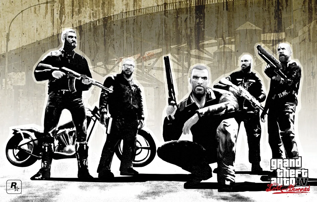 Photo wallpaper figure, gta4, iv the lost and damned