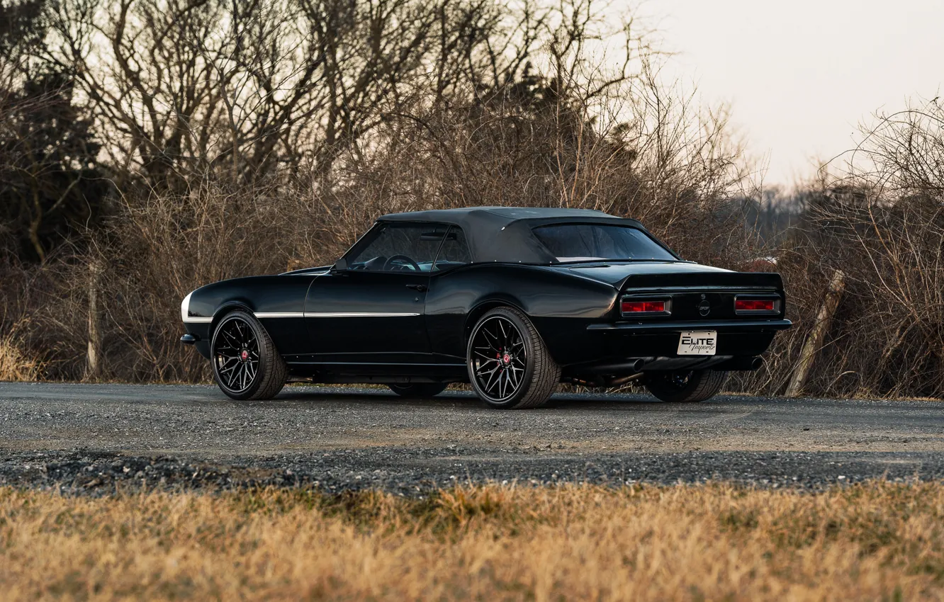 Photo wallpaper style, black, Chevrolet, Camaro