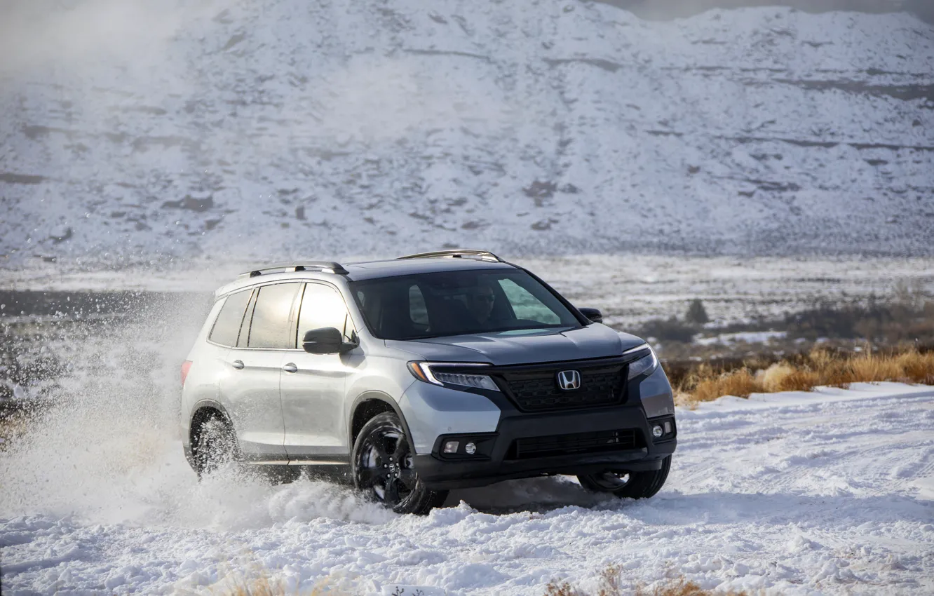 Photo wallpaper snow, Honda, 2019, Passport