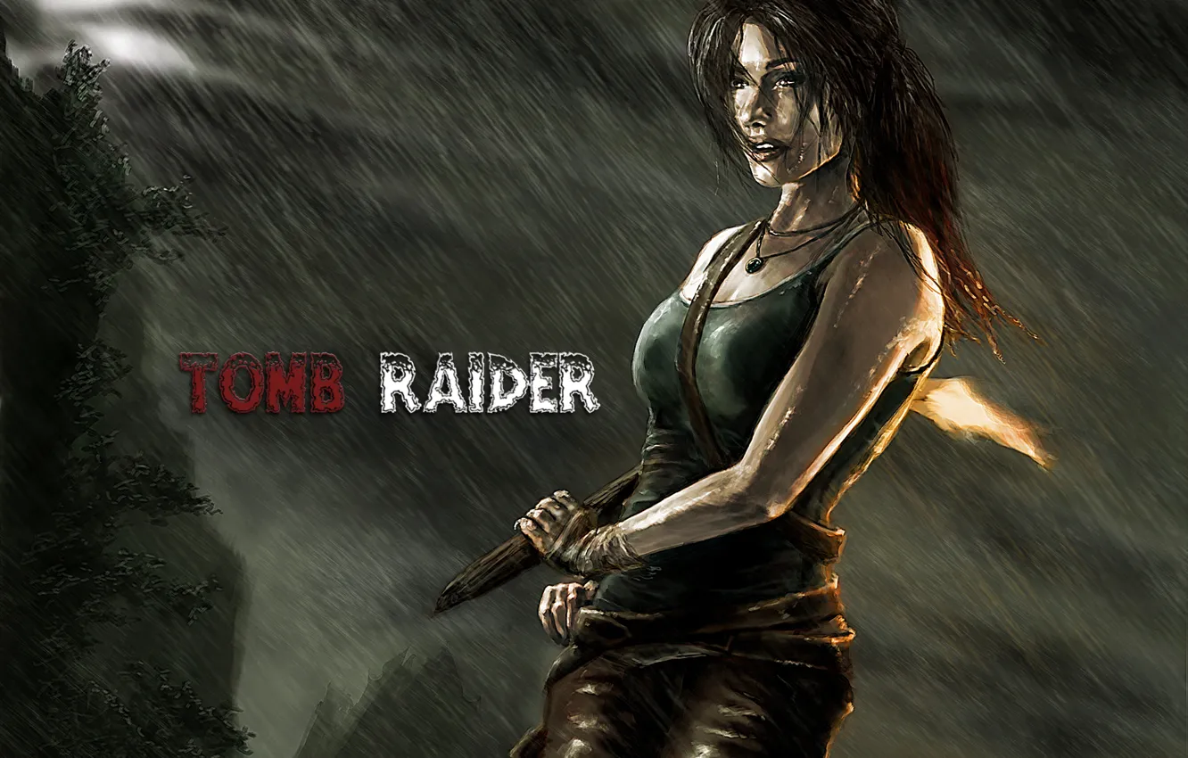 Photo wallpaper Tomb Raider, Lara Croft, Art, Lara Croft, Tomb raider