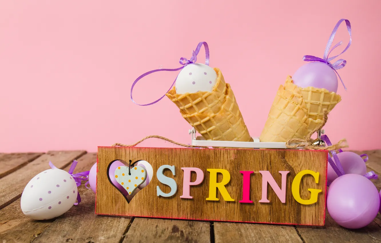 Photo wallpaper eggs, spring, Easter, spring, Easter, eggs, decoration, Happy