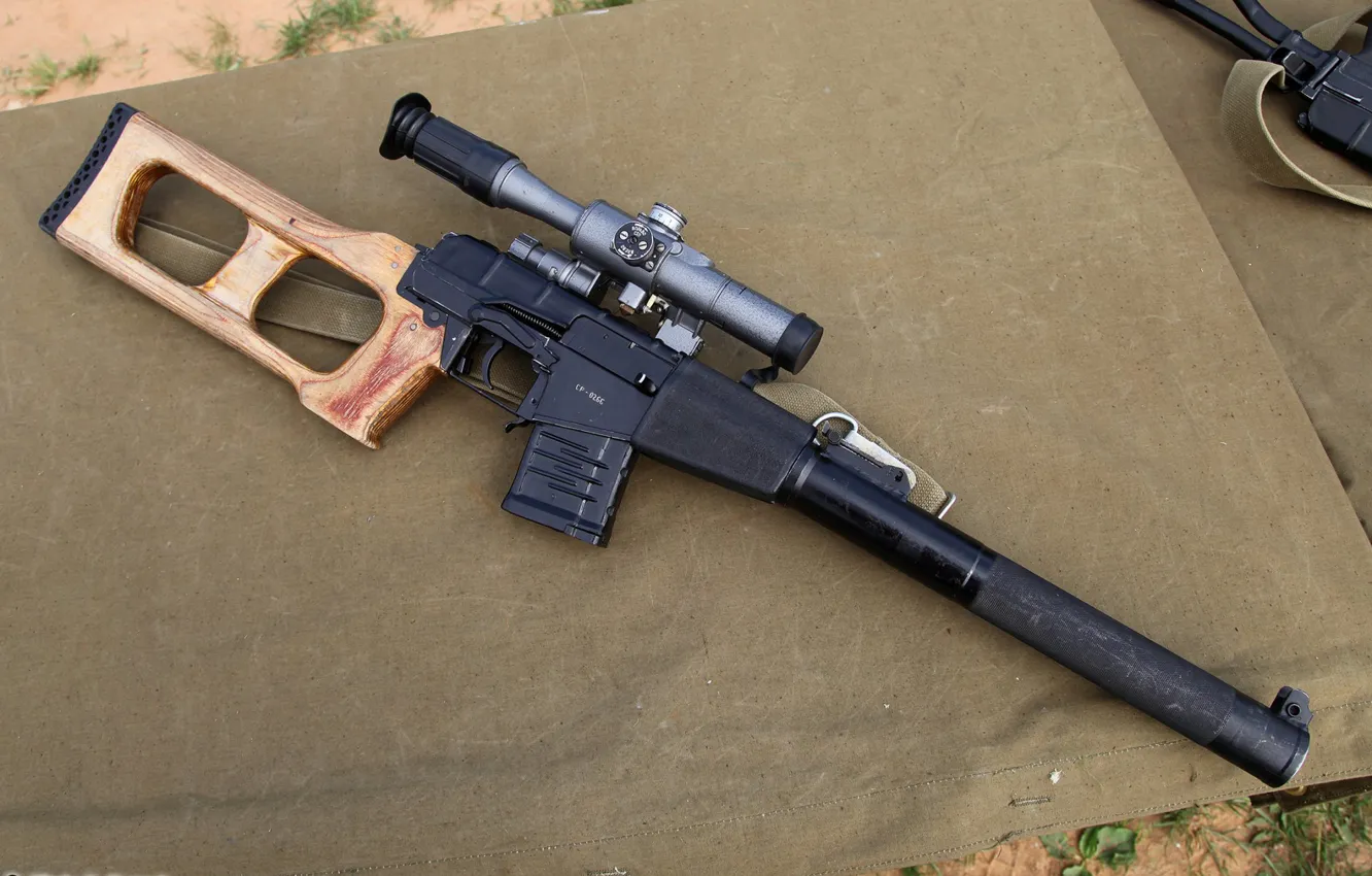 Photo wallpaper weapons, special sniper rifle, Vintorez, VSS
