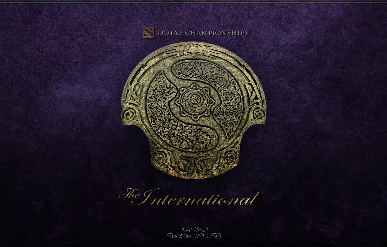 Photo wallpaper the game, game, Valve, dota 2, Minimalism, The International, 2014