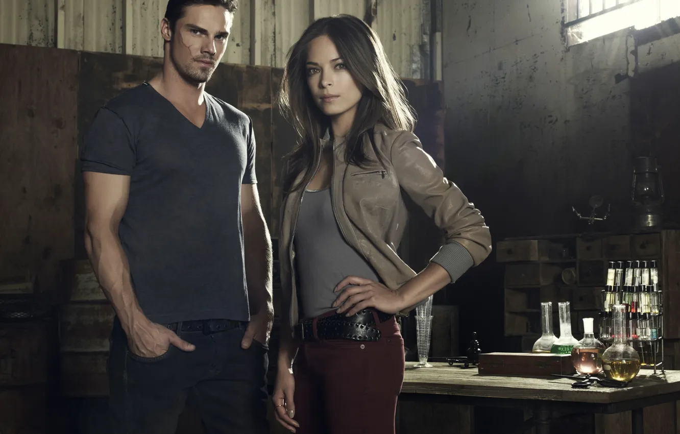 Photo wallpaper girl, actress, actor, the series, guy, Beauty and the Beast, Kristin Kreuk, Kristin Kreuk