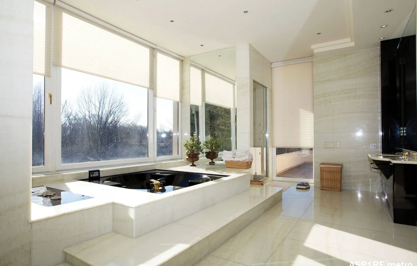 Photo wallpaper design, style, room, Villa, interior, bathroom