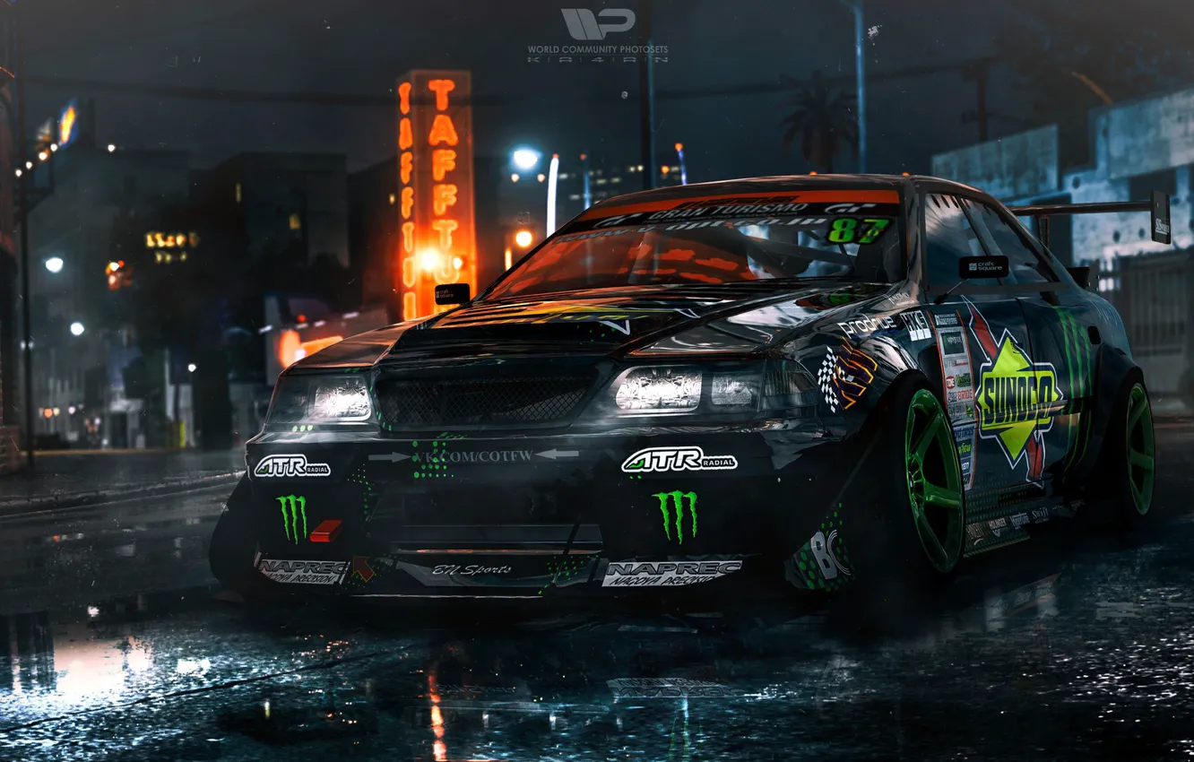 Photo wallpaper machine, auto, rendering, Toyota, Need for Speed, nfs, Mark II, Need For Speed 2015