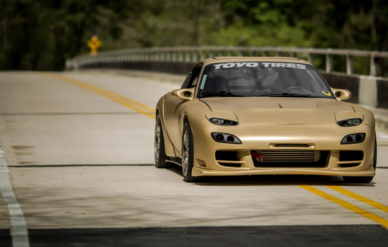 Photo wallpaper Mazda, drift, RX-7, low, stance, JDM, FD3S