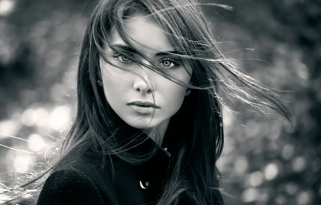 Photo wallpaper look, portrait, the beauty, Nataly, natural light, Autumn portrait