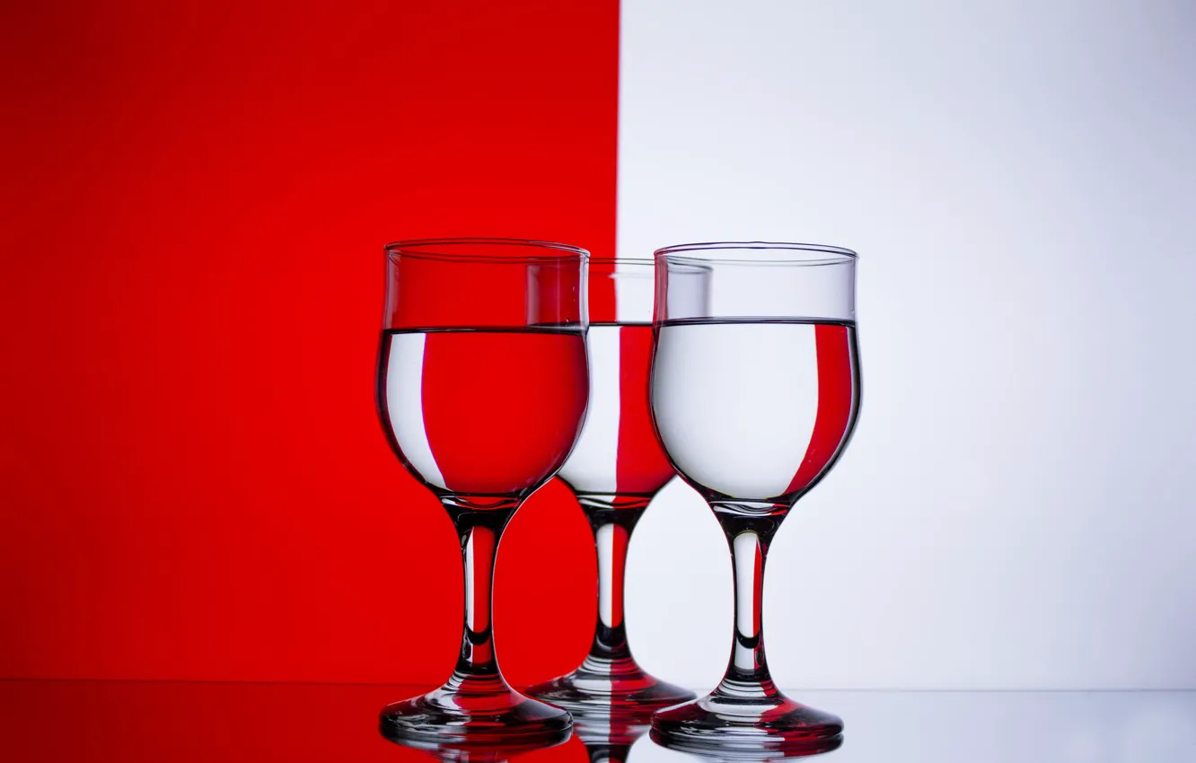 Photo wallpaper color, glasses, red, white
