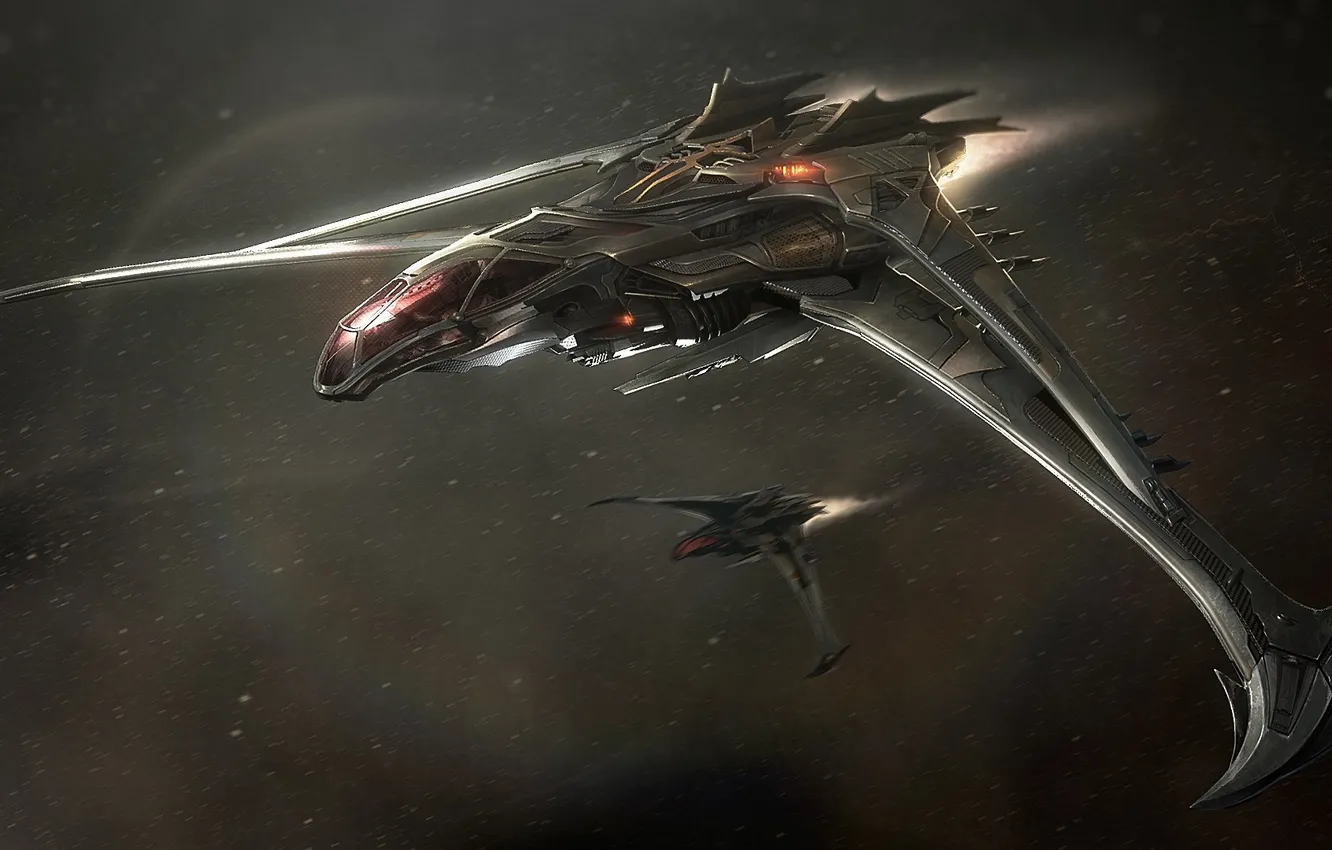 Photo wallpaper space, flight, Star Citizen, Esperia Vandu At The Blade