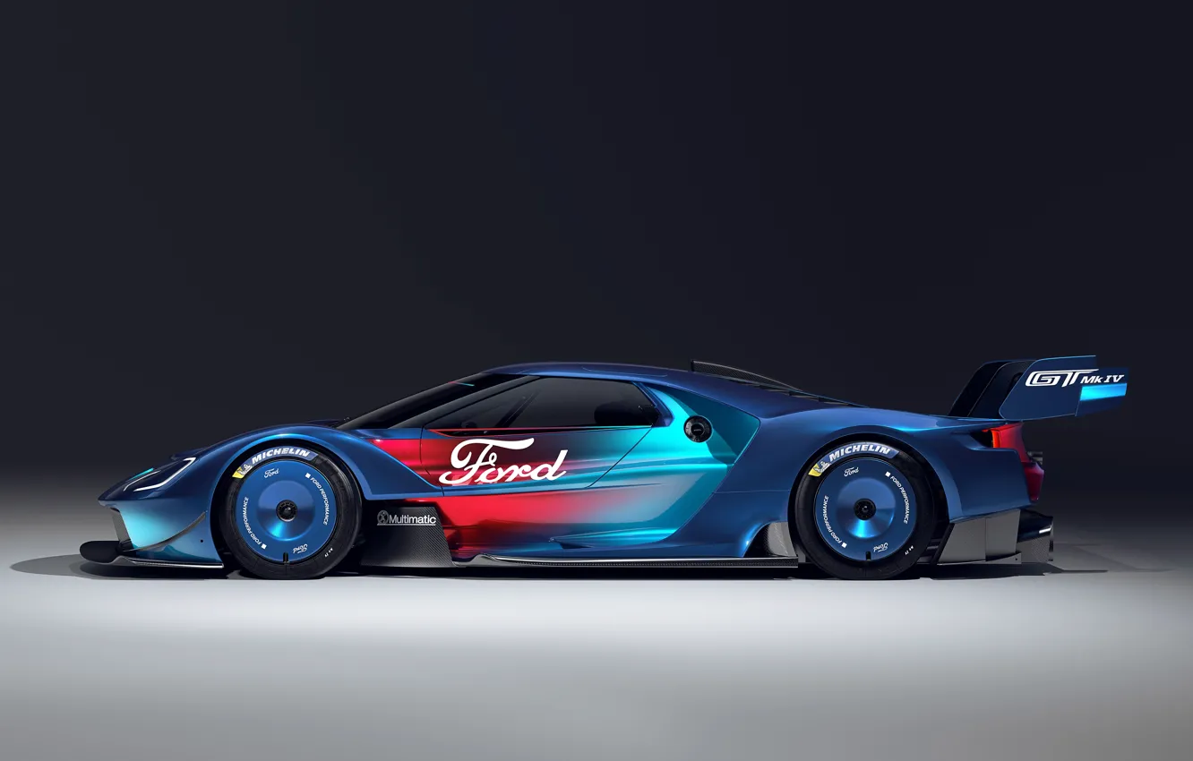 Photo wallpaper Ford, profile, GT, 2023, Ford GT Mk IV