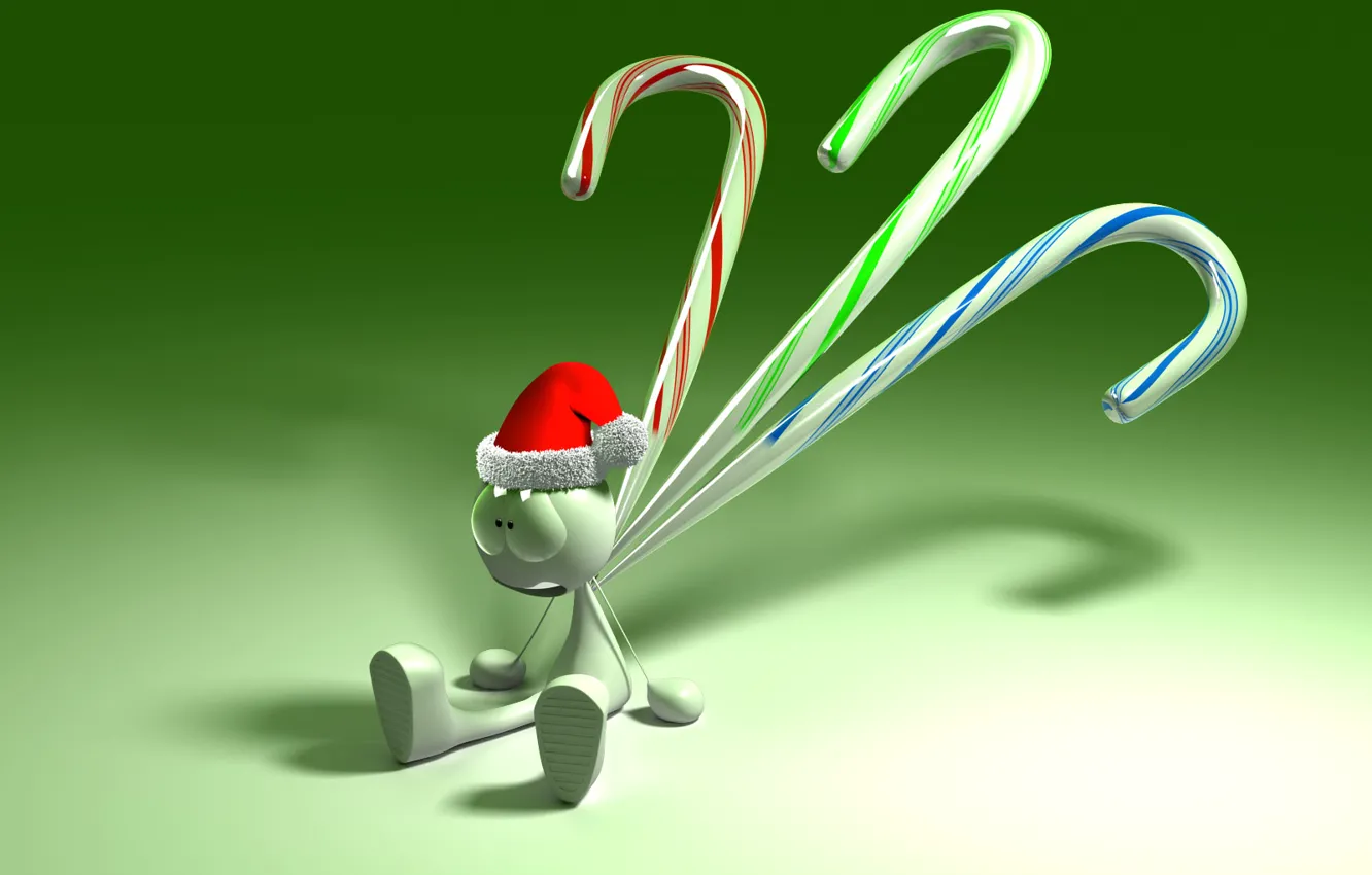 Photo wallpaper new year, sticks, dude