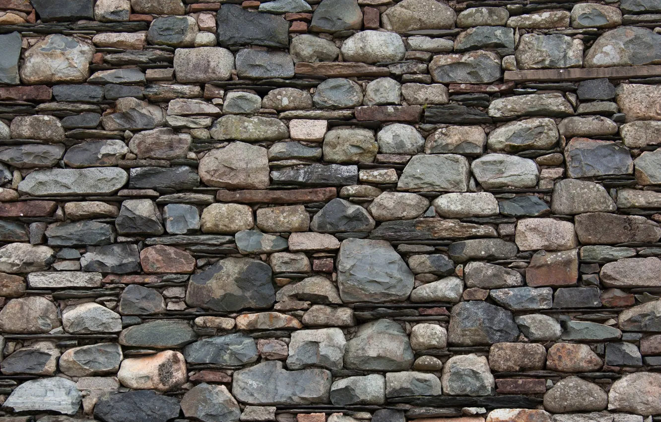 Photo wallpaper wall, stone, texture, masonry