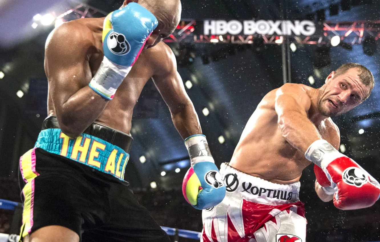 Photo wallpaper Boxing, Bernard, Hopkins, Sergey Kovalev