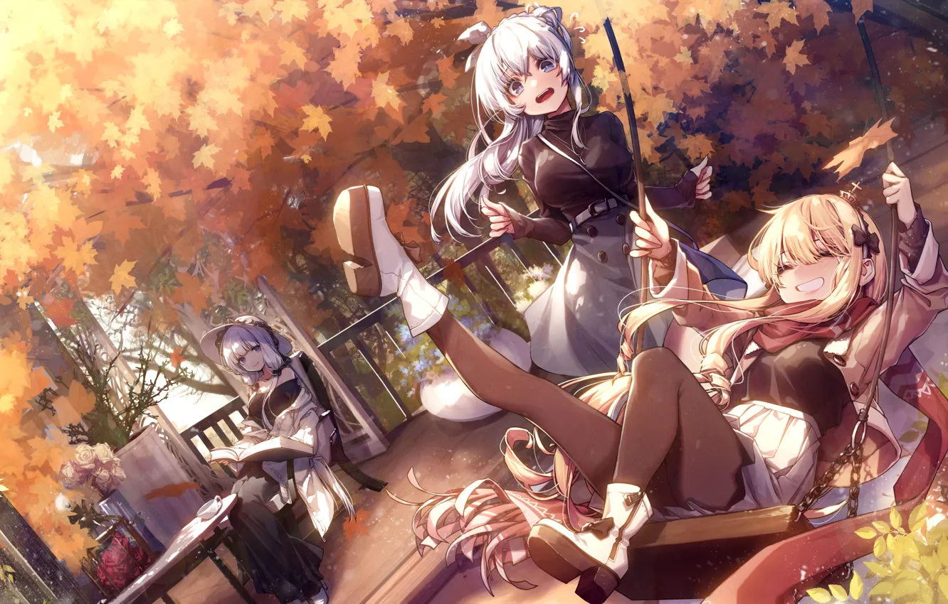 Photo wallpaper anime, Azur Lane, Girl Group