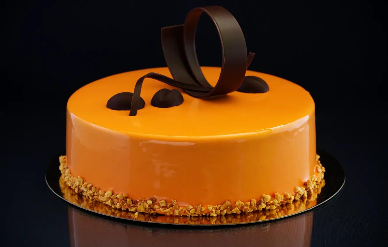 Photo wallpaper decoration, chocolate, cake, nuts, cake, cream, chocolate, sweet