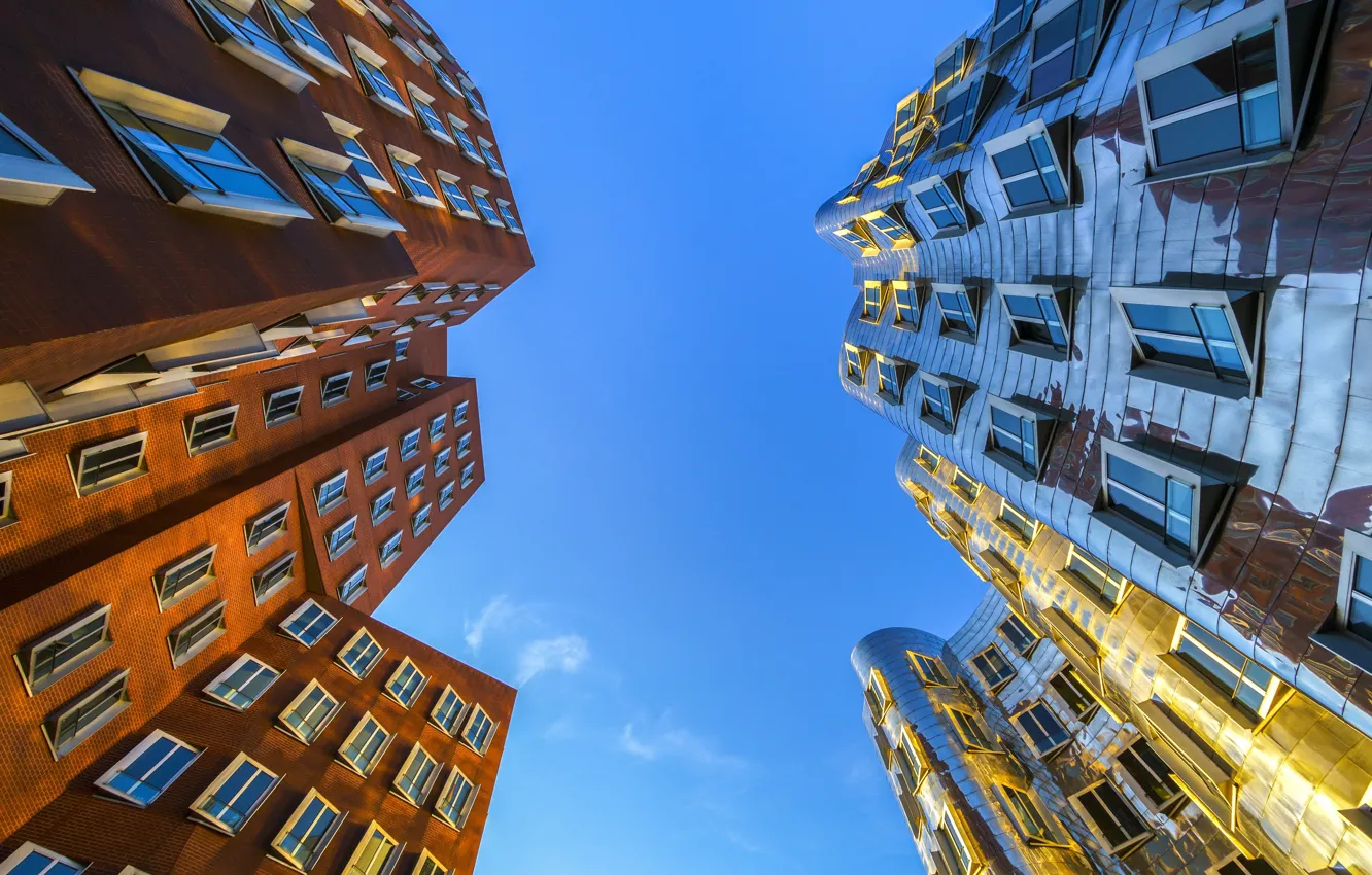 Photo wallpaper the city, architecture, Düsseldorf