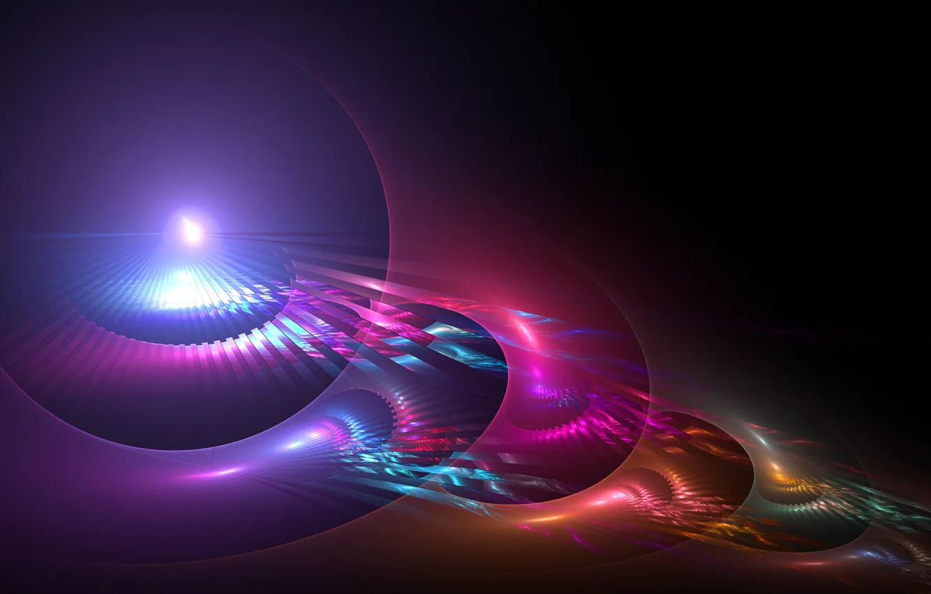 Photo wallpaper line, fractal, brightness