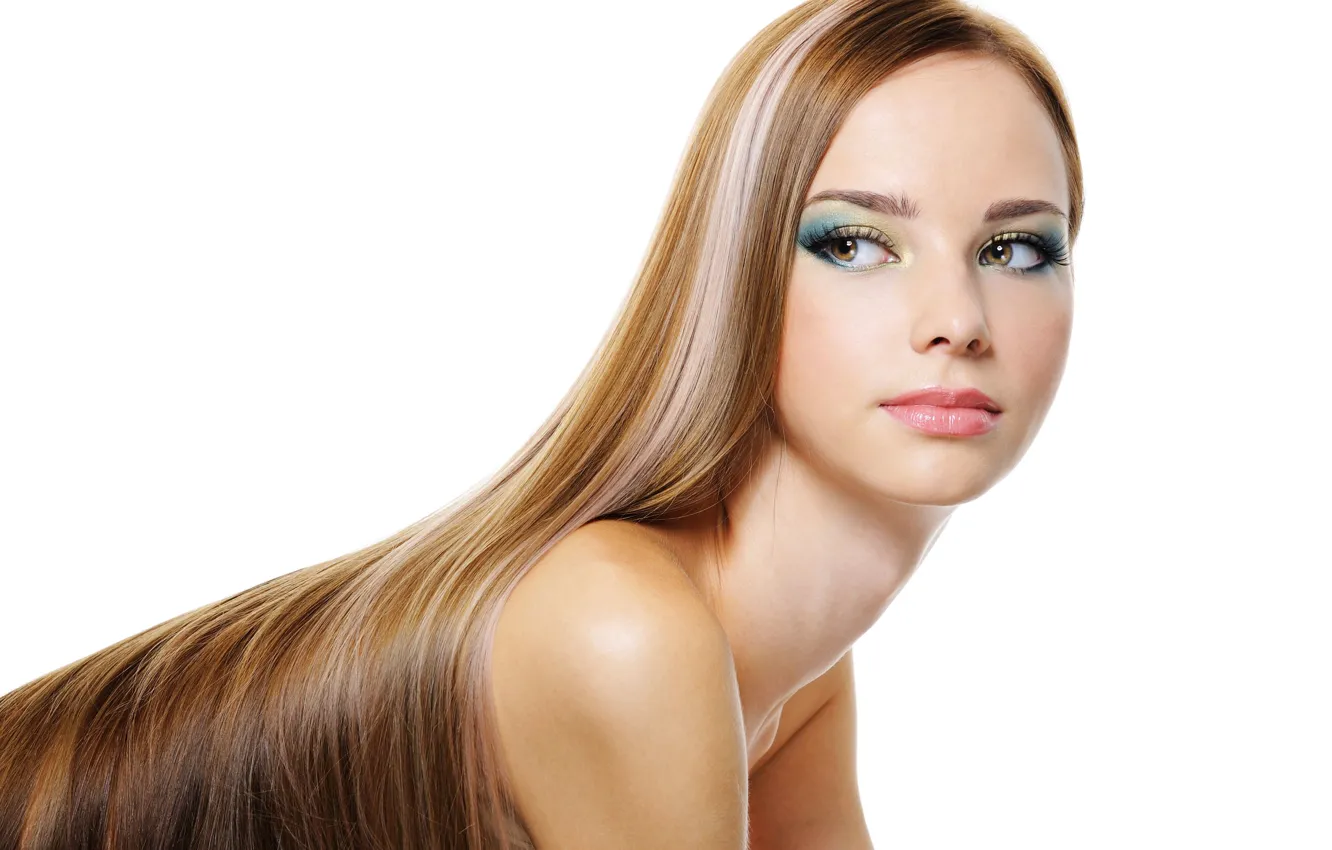 Photo wallpaper look, face, model, hair, makeup