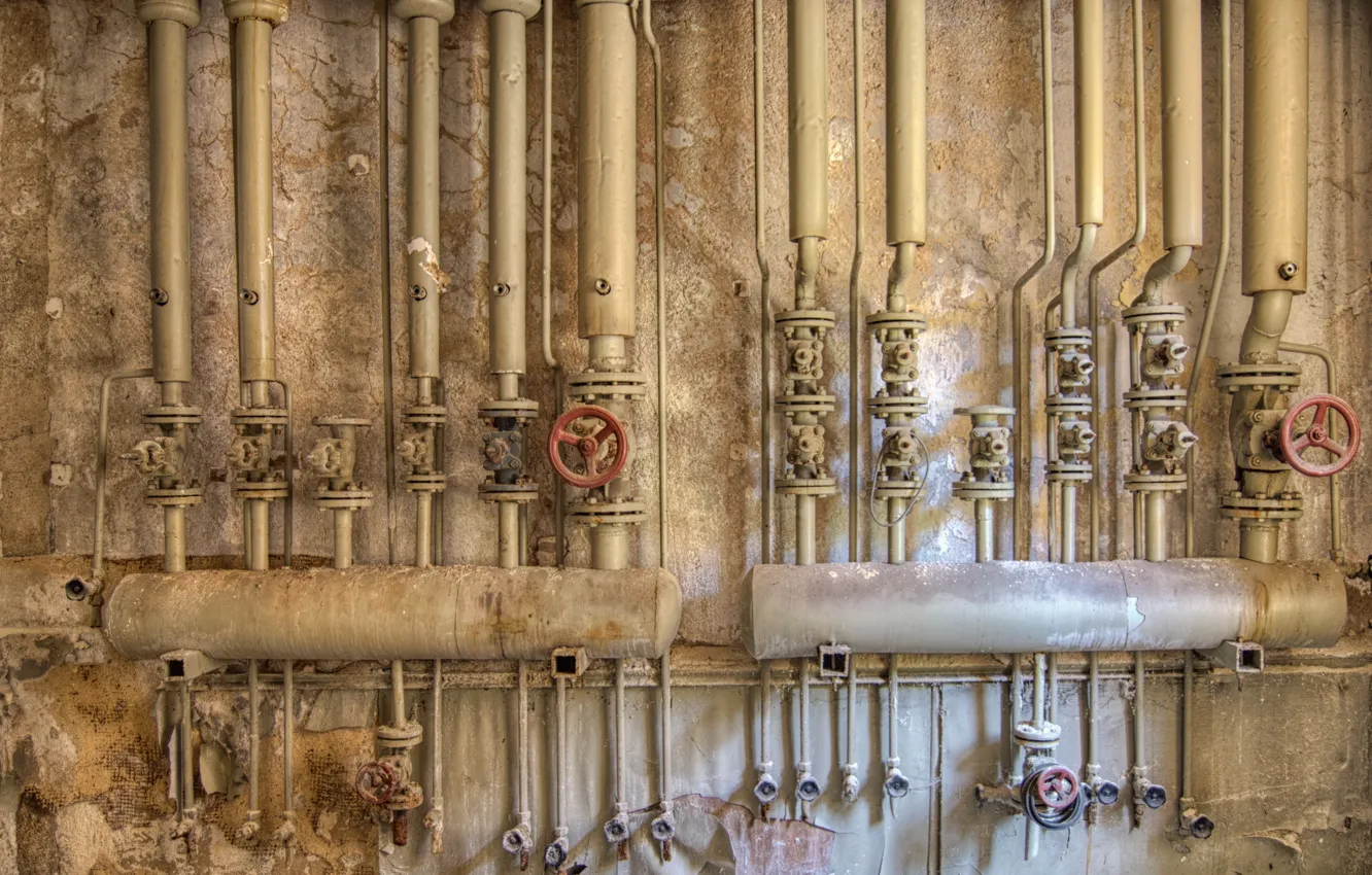 Photo wallpaper background, wall, pipe