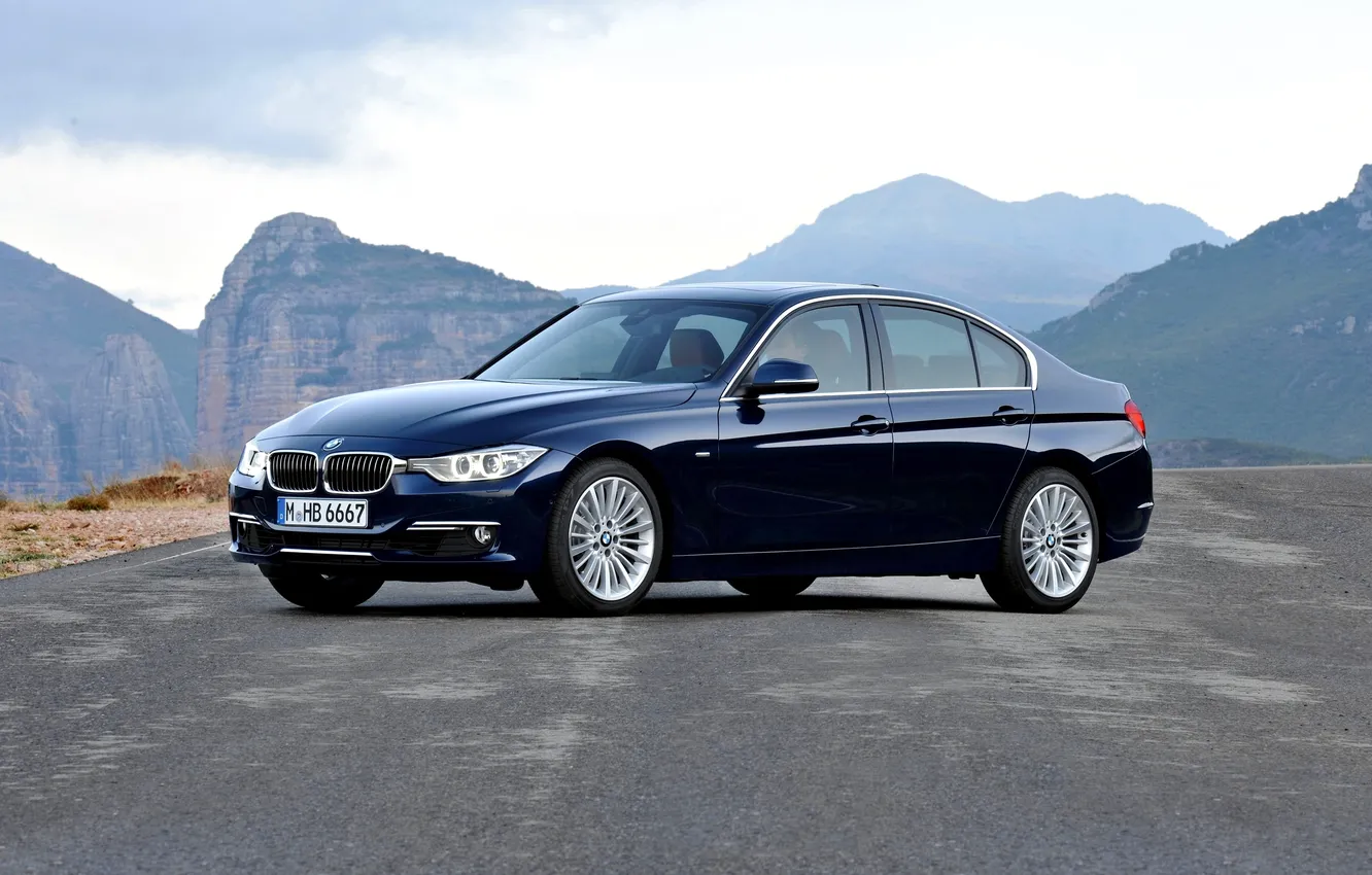 Photo wallpaper machine, auto, mountains, blue, BMW, BMW, day, Boomer