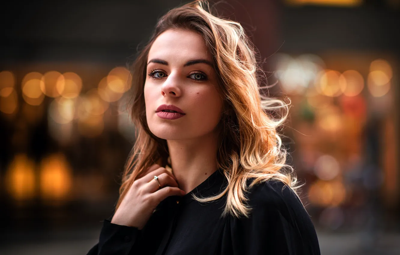 Photo wallpaper look, girl, portrait