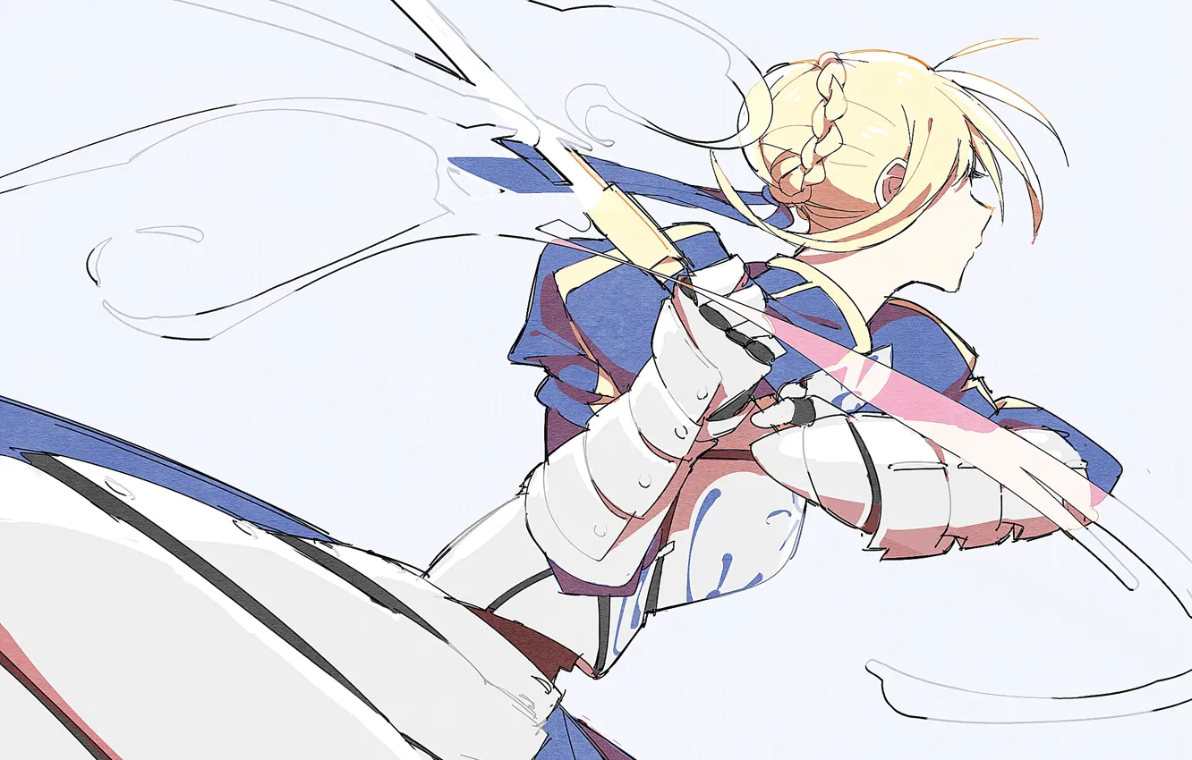 Photo wallpaper knight, the saber, Fate / Stay Night