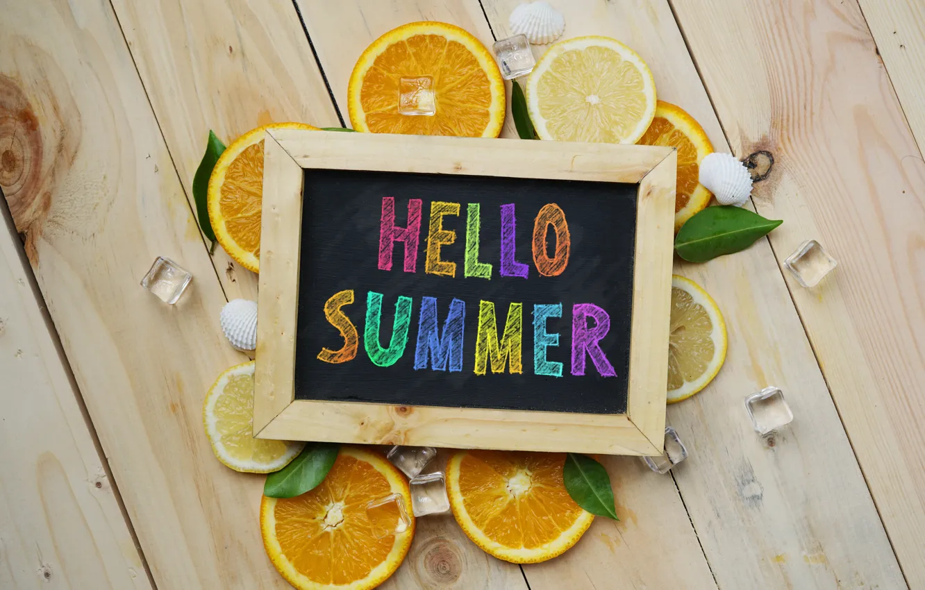 Photo wallpaper lemon, orange, lemon, summer, fruit, fruit, orange, citrus