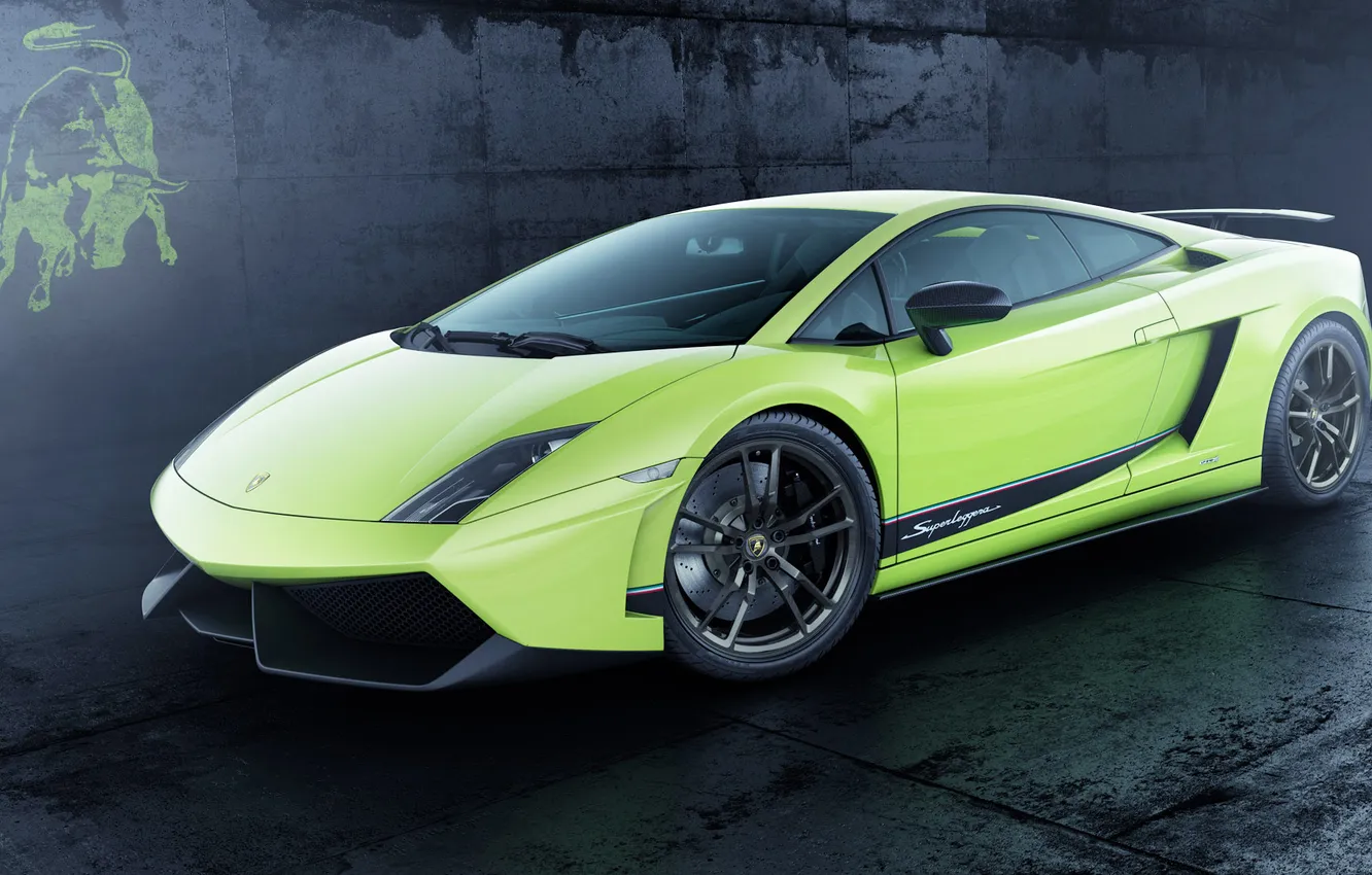 Photo wallpaper supercar, Gallardo, bull
