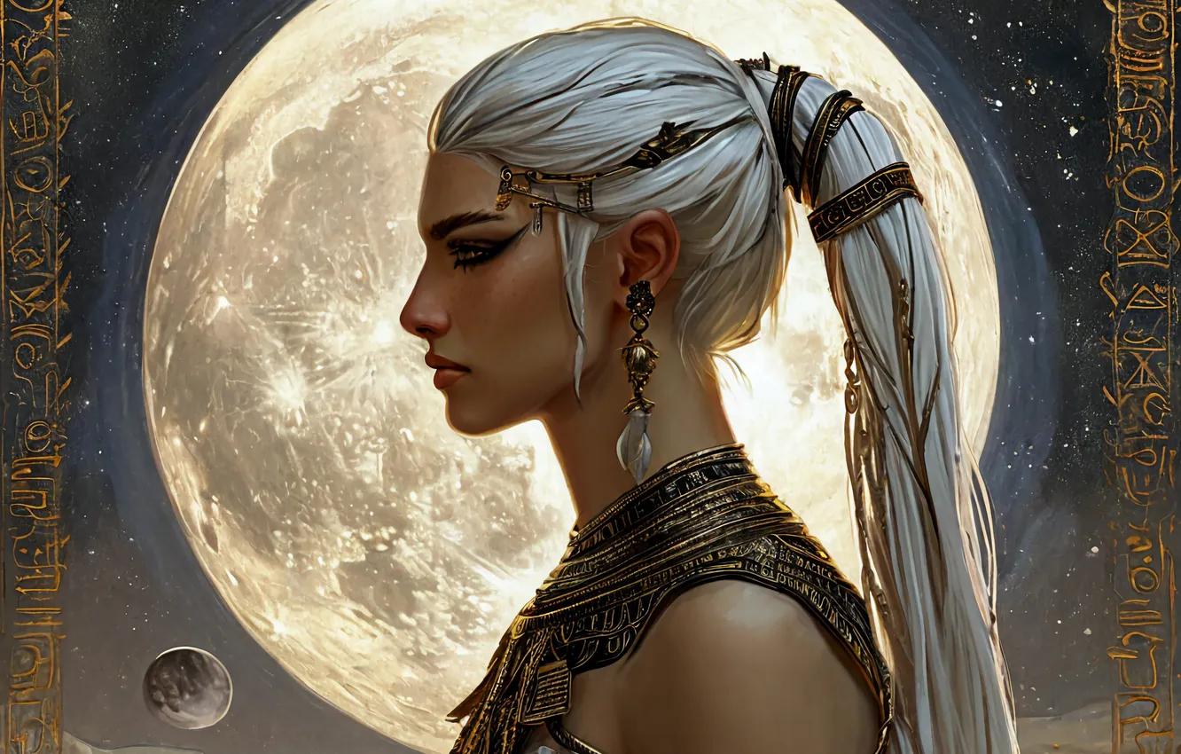 Photo wallpaper Tom, Thoth, The Ennead, AI ART, Ennead