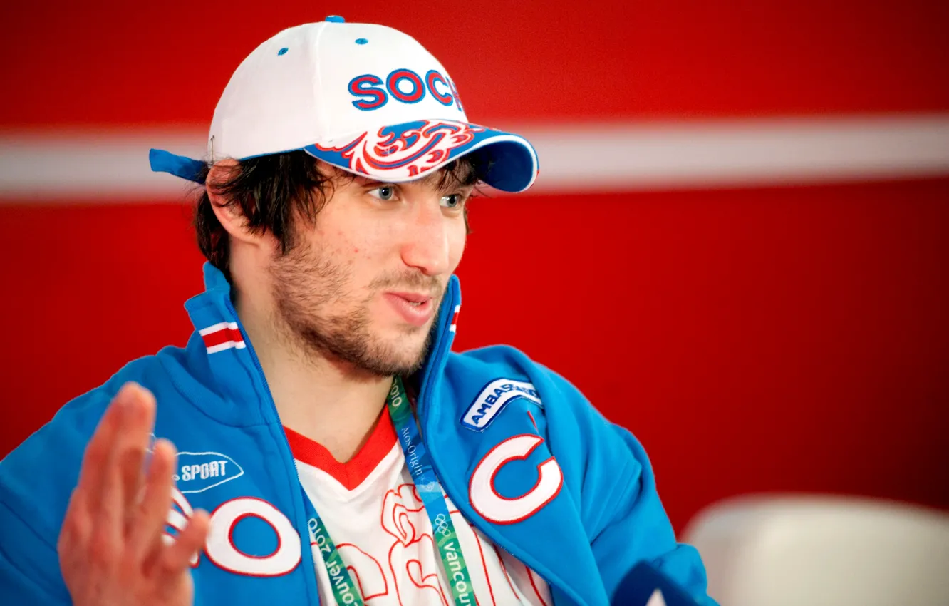 Photo wallpaper Alexander Ovechkin, Olympic games, the Ambassador "Sochi 2014", world hockey star