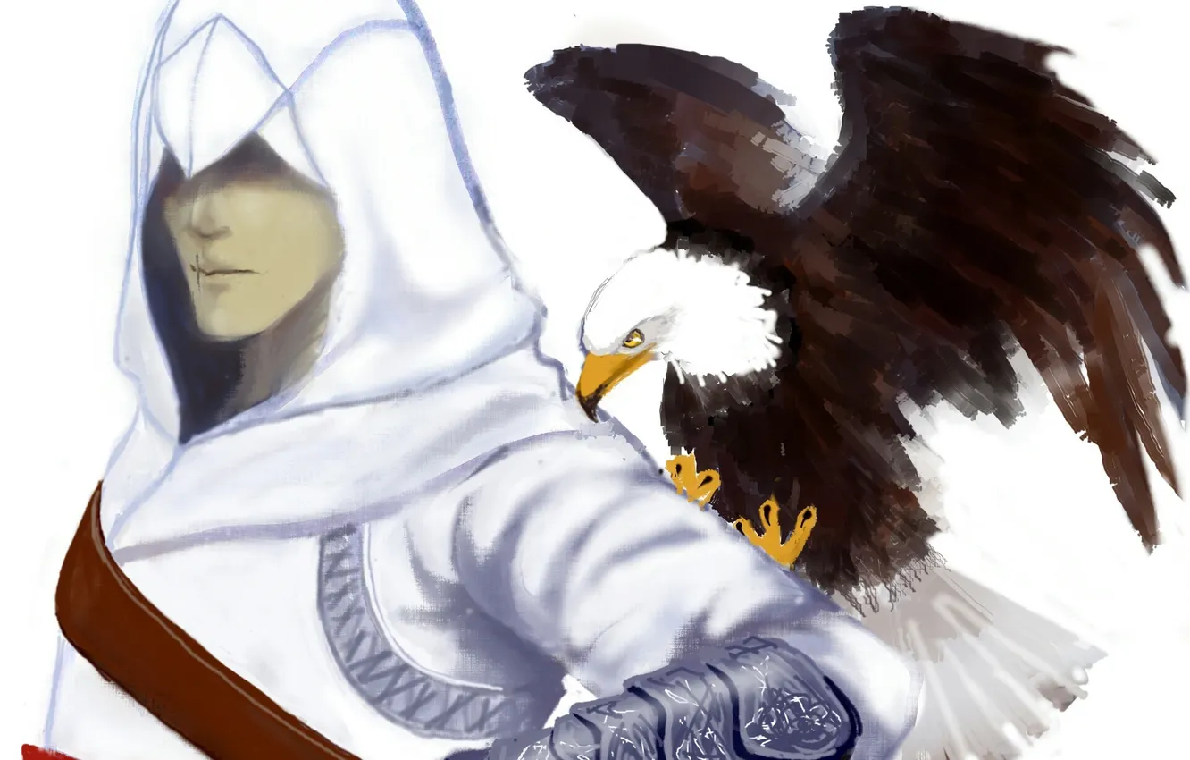Photo wallpaper eagle, assassins creed, Altair, eagle, altair