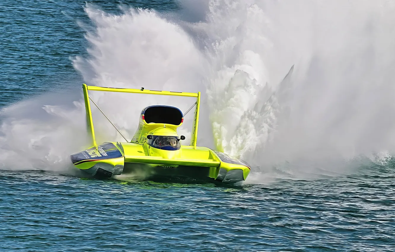 Photo wallpaper race, boat, speed