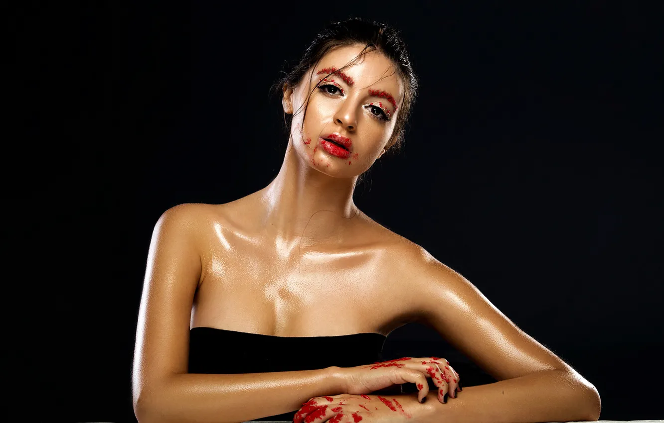 Photo wallpaper girl, eyes, smile, beautiful, model, pretty, beauty, lips