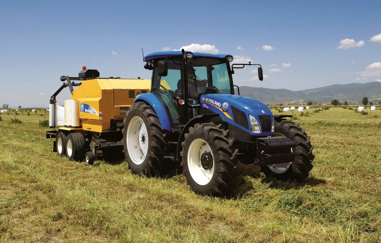 Photo wallpaper photo, tractor, New Holland, TD5.115