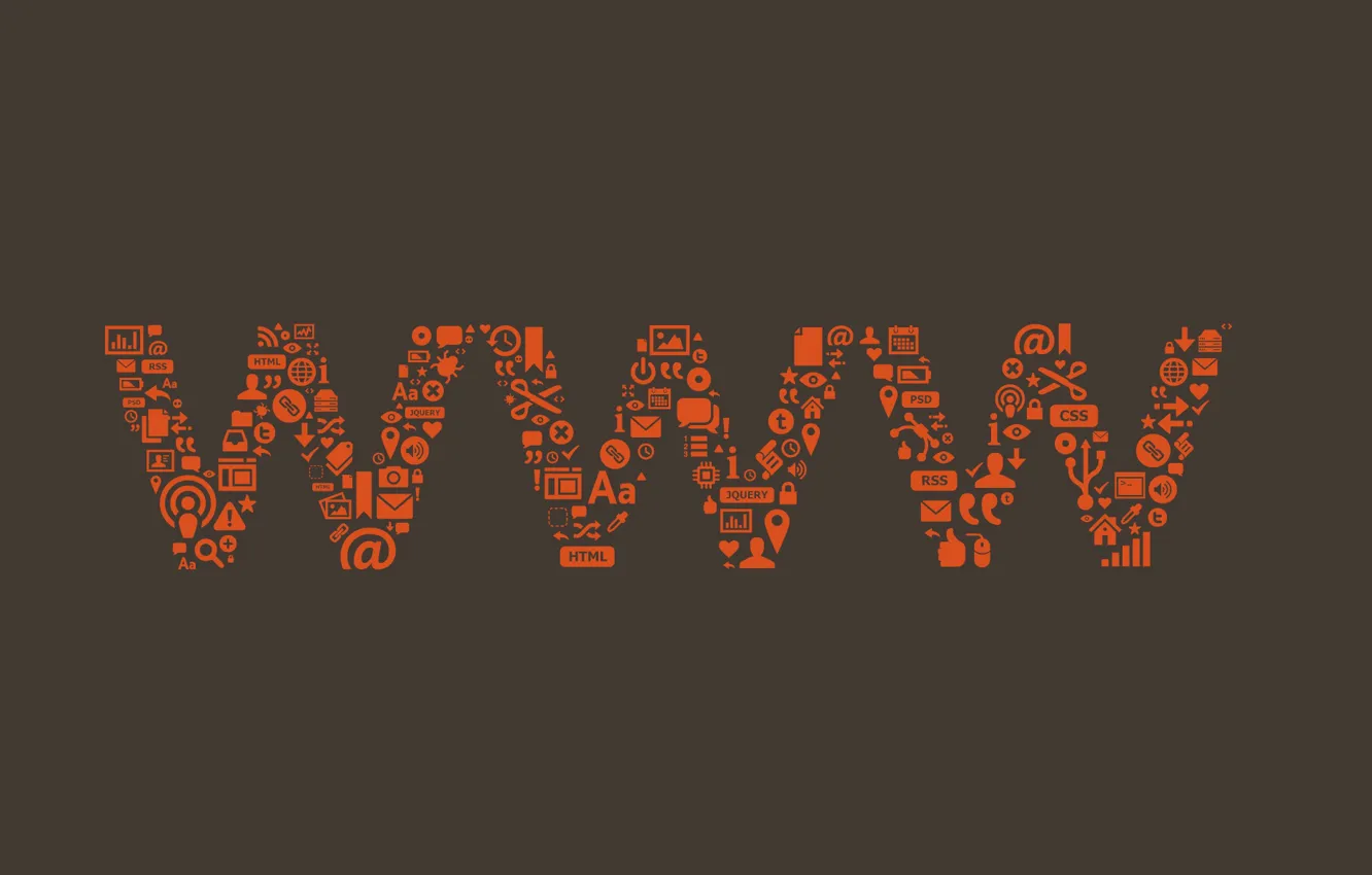 Photo wallpaper logo, internet, www, web