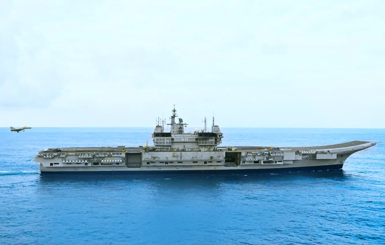 Photo wallpaper the carrier, The Indian Navy, INS Vikrant
