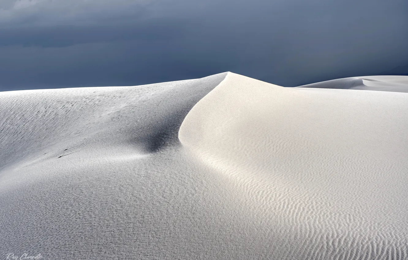 Photo wallpaper sand, landscape, desert, dunes
