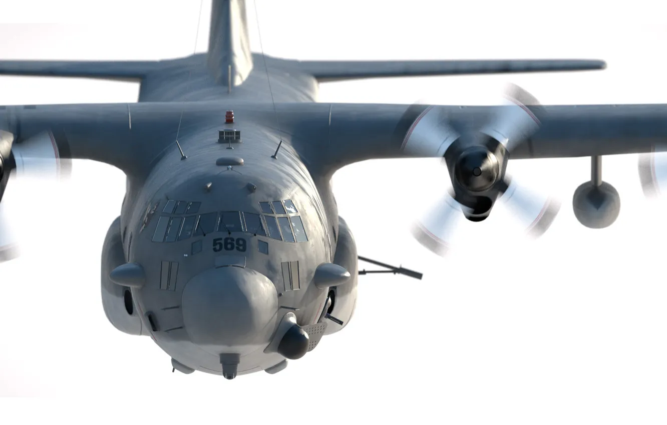 Photo wallpaper Angel of Death, aircraft support, AC 130