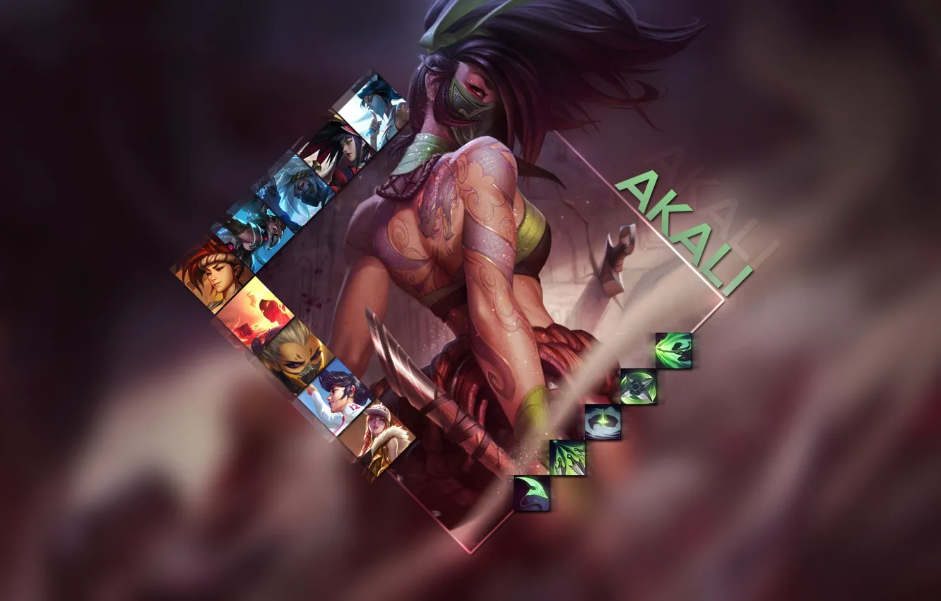 Photo wallpaper the game, Akali, League of Legends