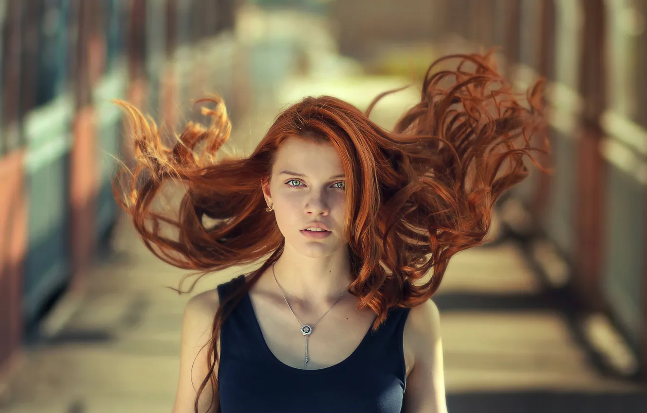 Photo wallpaper hair, Kate, redhead, stroke