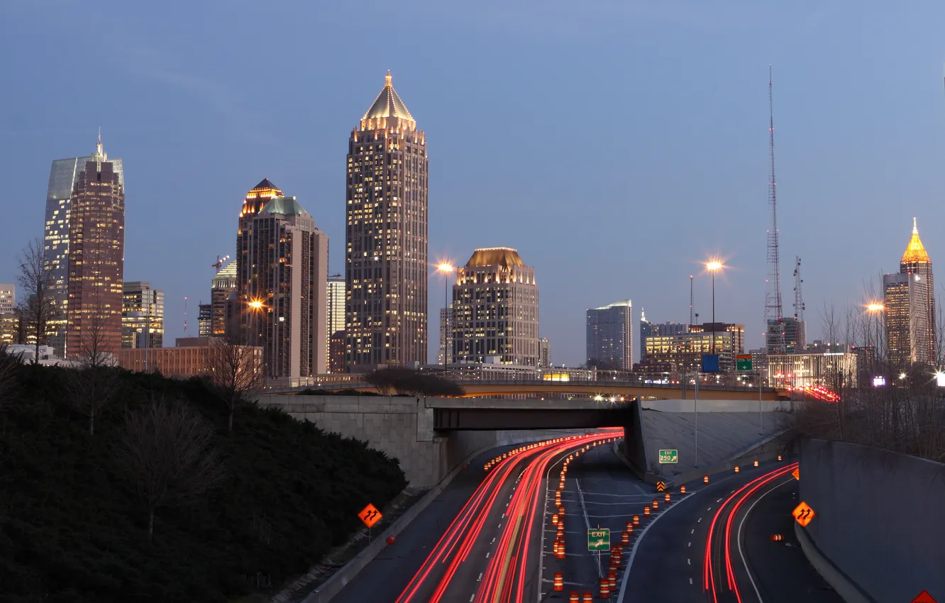 Photo wallpaper city, the city, USA, Georgia, Atlanta