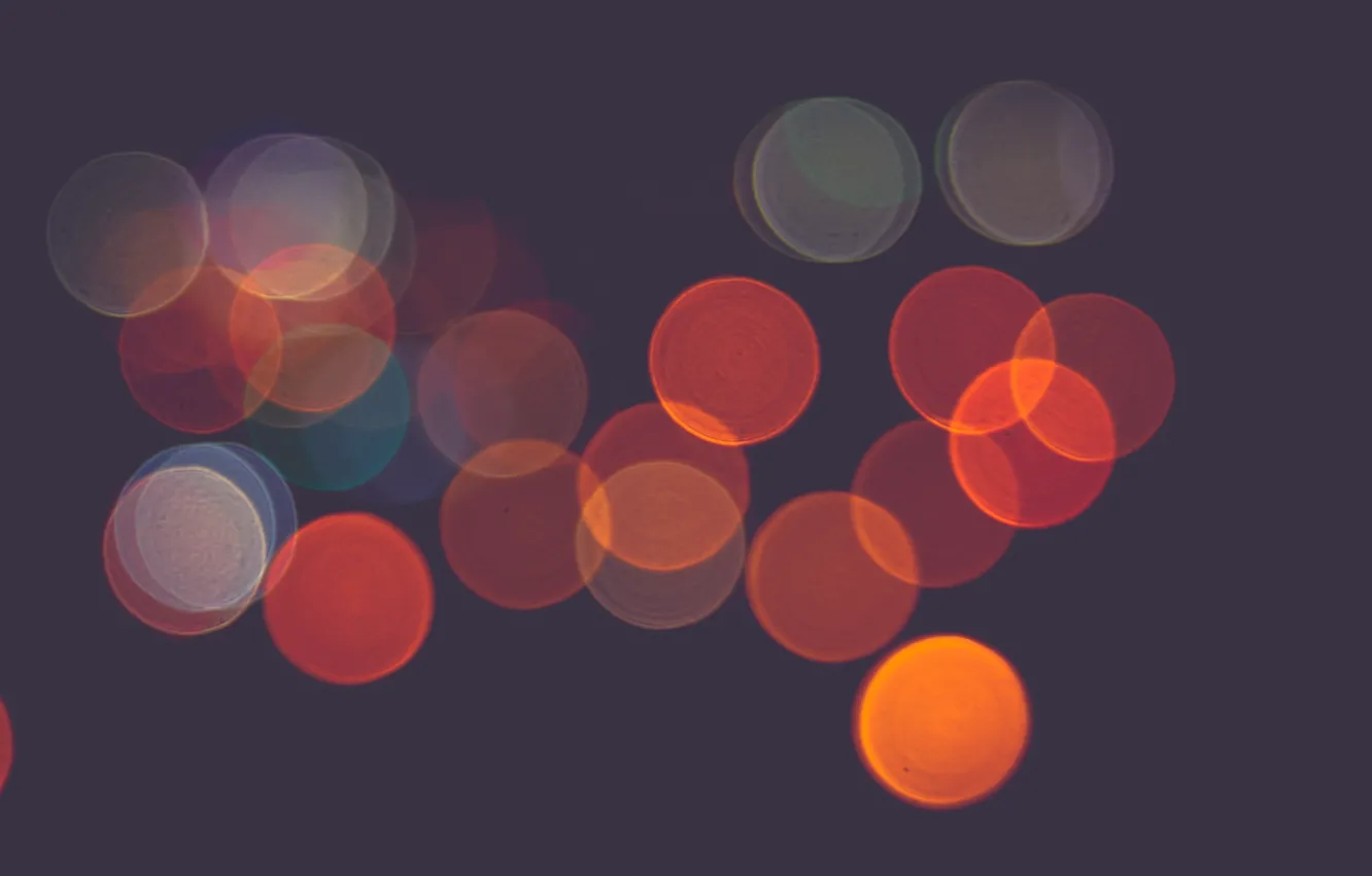 Photo wallpaper lights, lights, bokeh